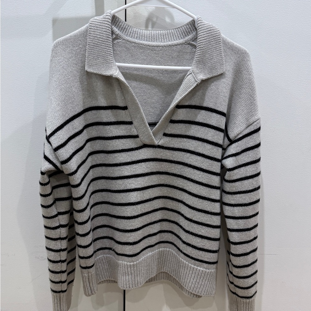Aritzia Black and White Striped Sweater - Picture 2 of 2